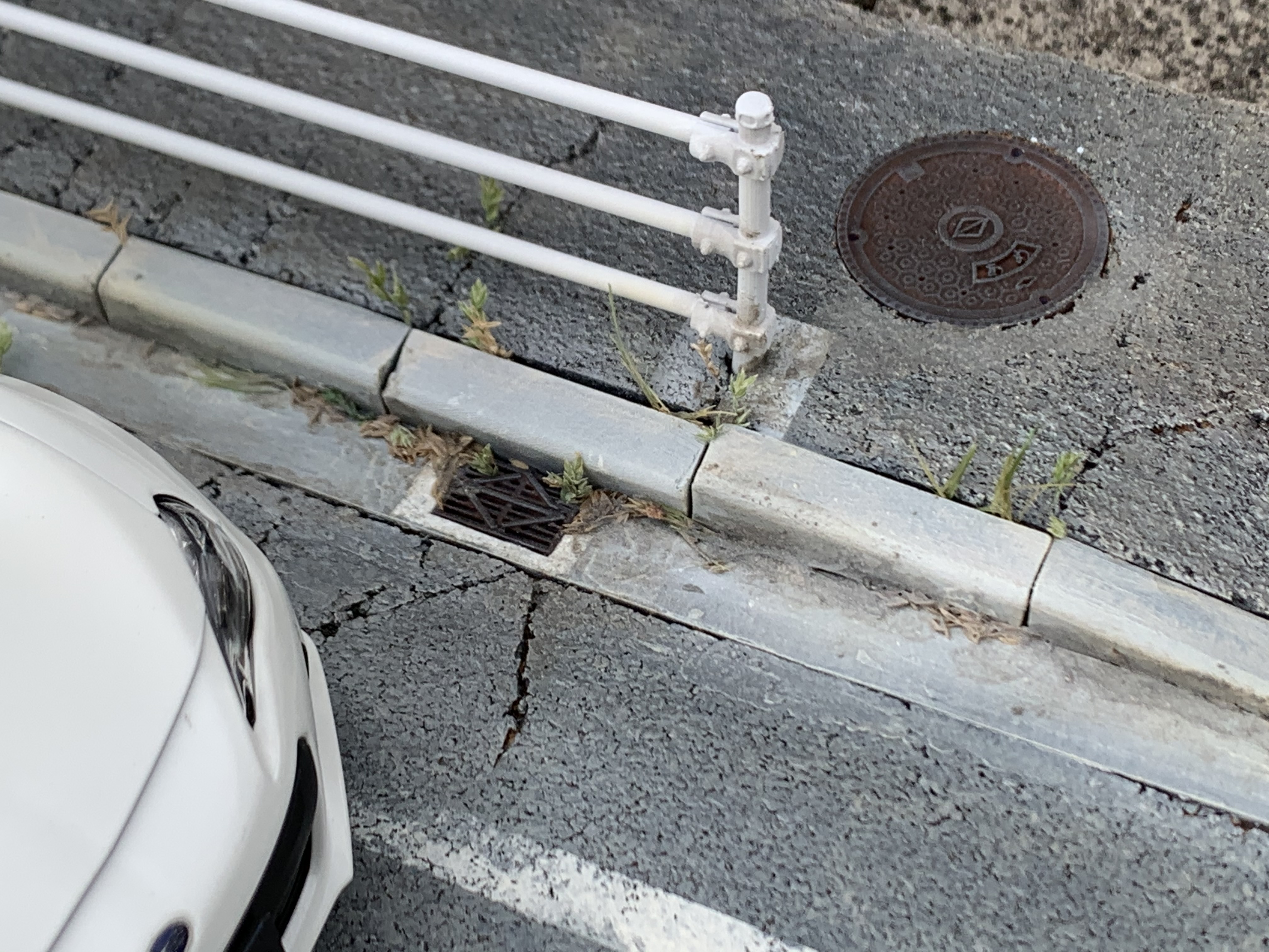 歩道と道路をお手軽に再現
