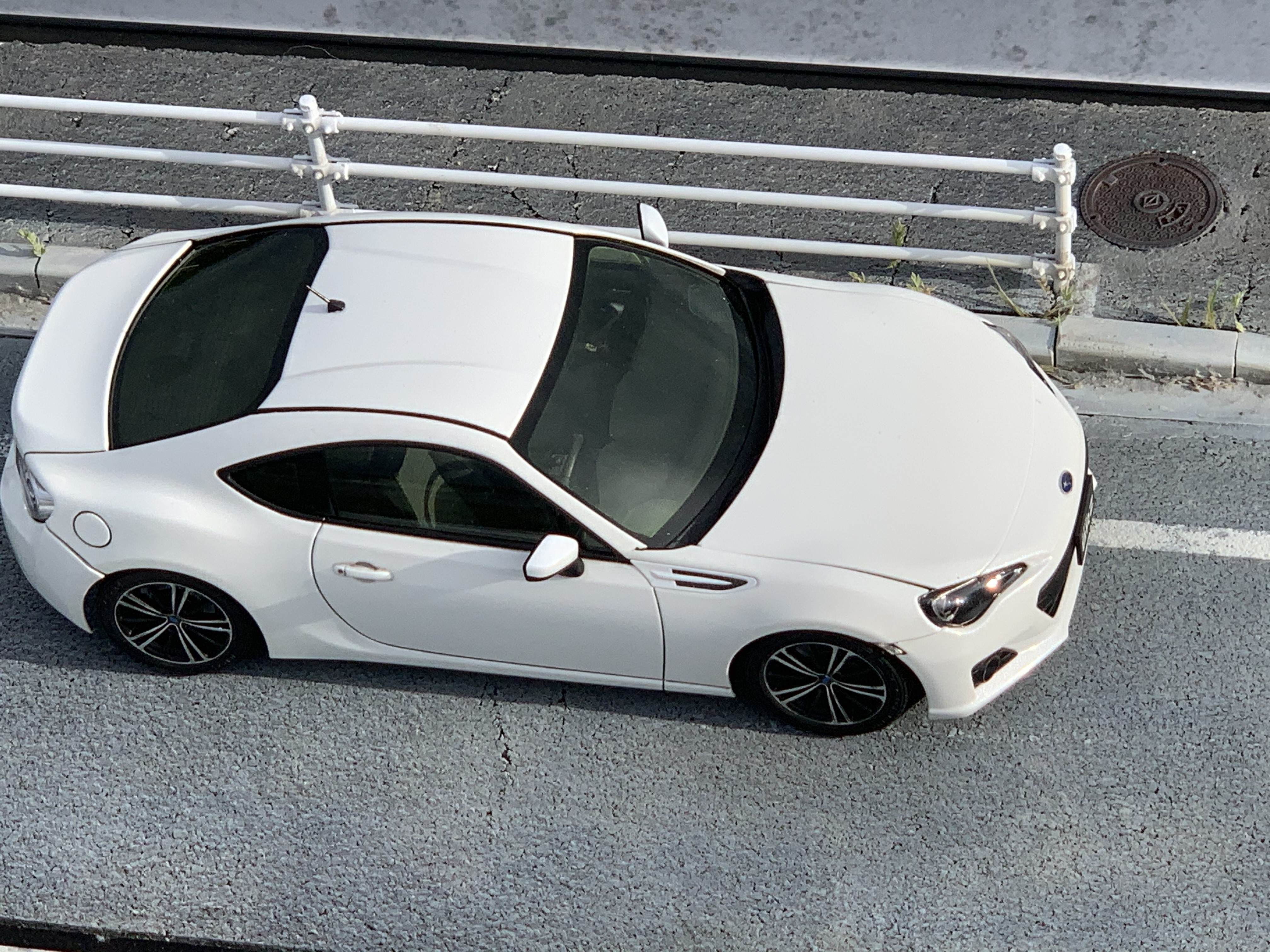 歩道と道路をお手軽に再現