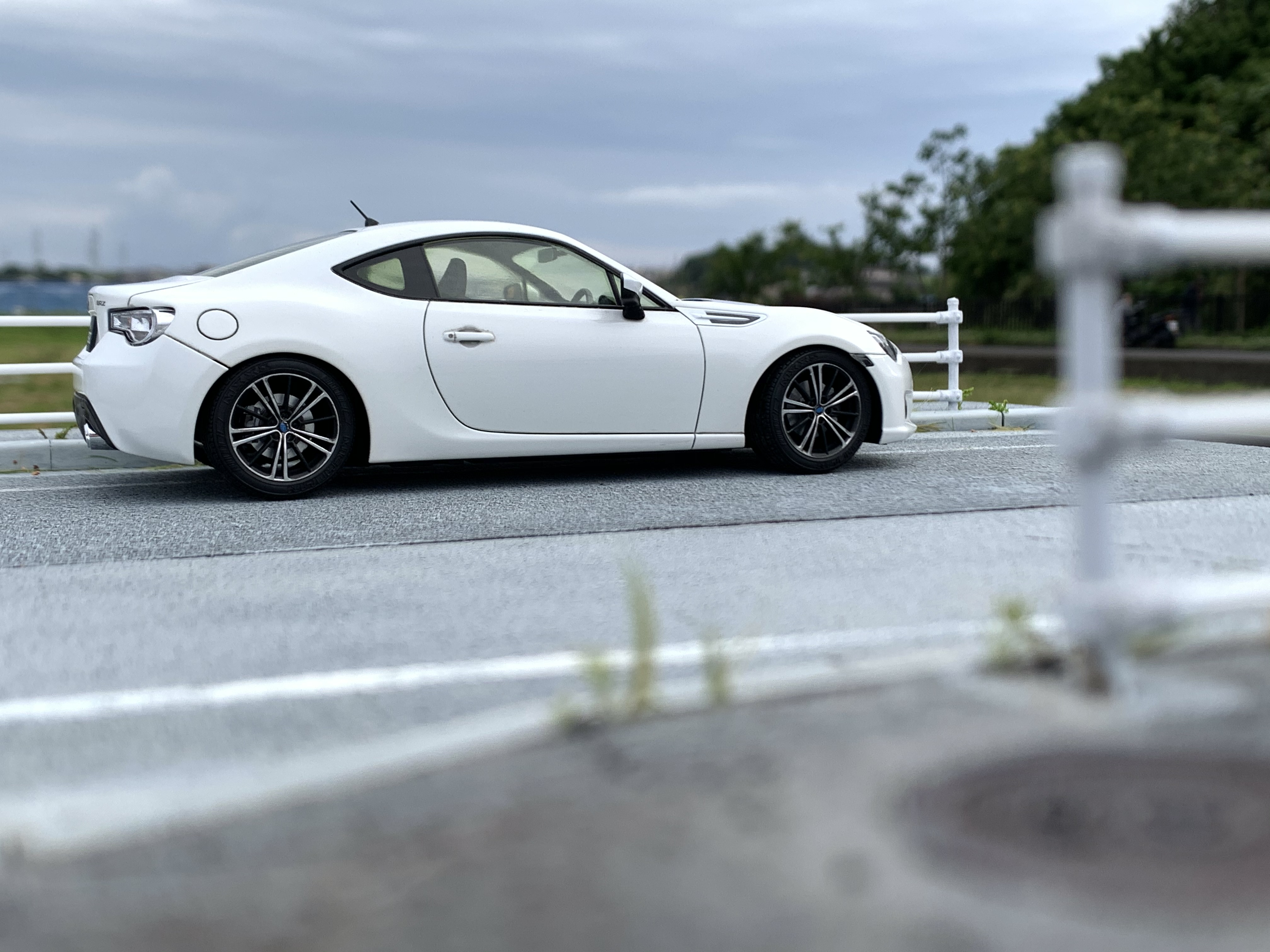 歩道と道路をお手軽に再現