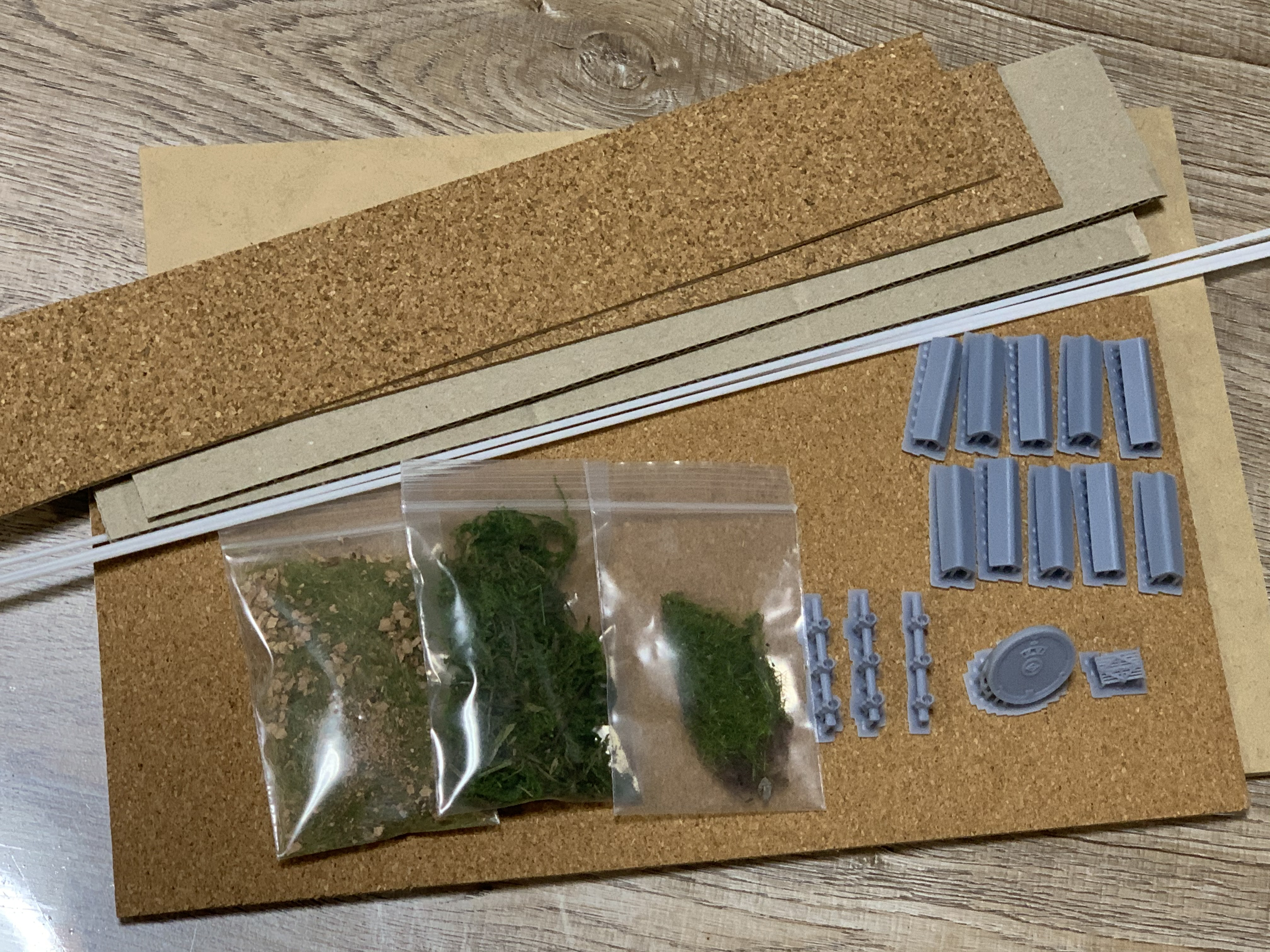 歩道と道路をお手軽に再現